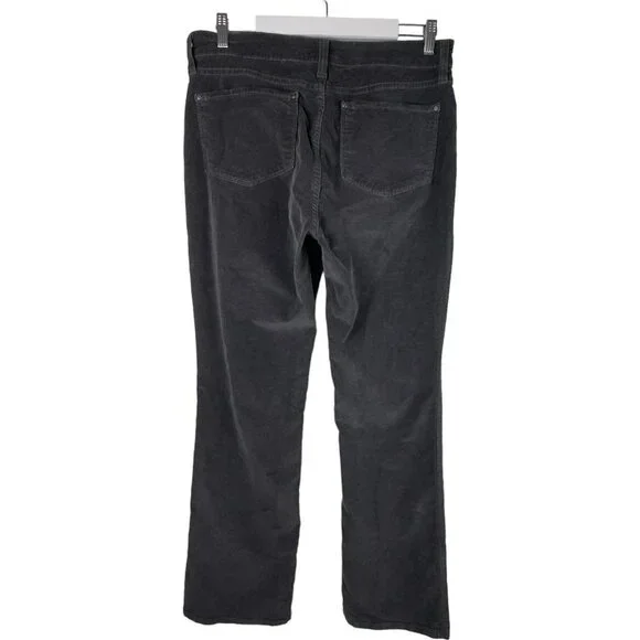 NYDJ Gray Straight Leg Lift Tuck Technology Corduroy Jeans (12) - Picture 6 of 14